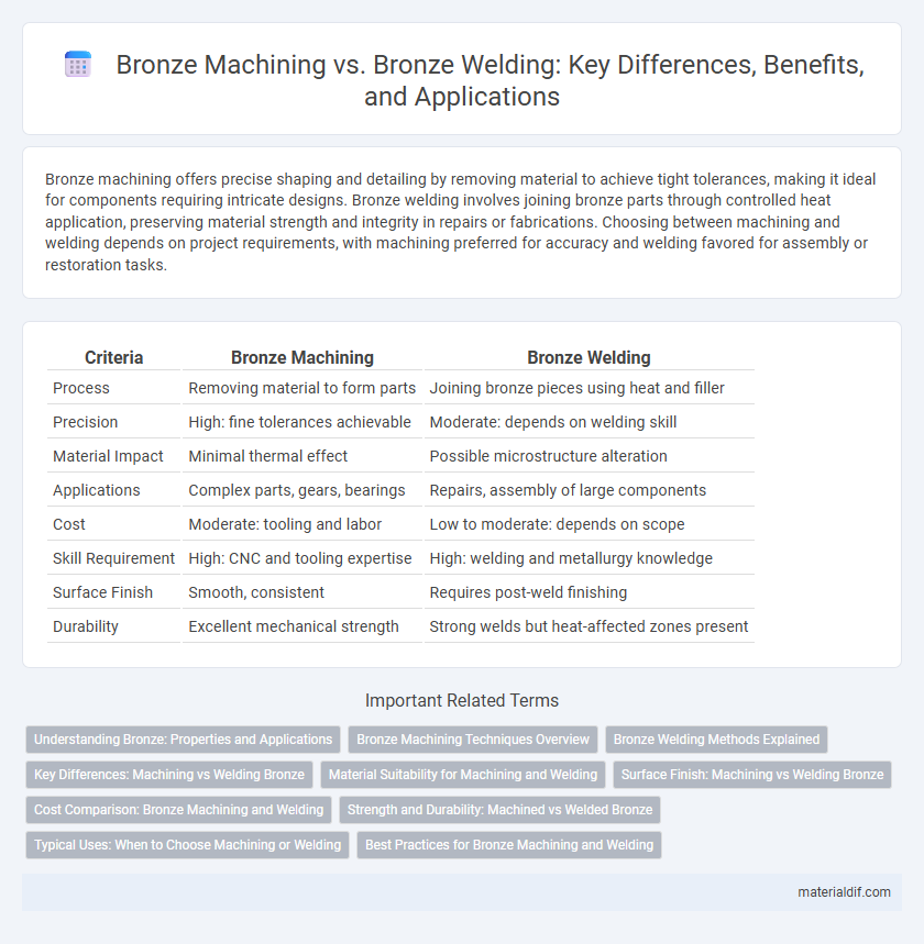 Bronze Machining vs. Bronze Welding: Key Differences, Benefits, and Applications