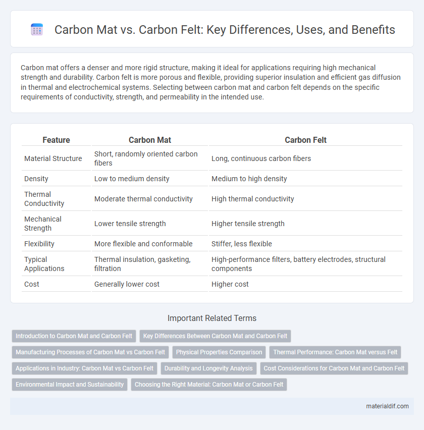 Carbon Mat vs. Carbon Felt: Key Differences, Uses, and Benefits