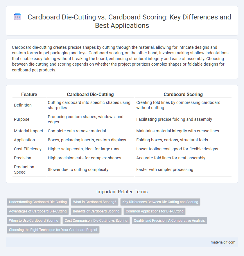 Cardboard Die-Cutting vs. Cardboard Scoring: Key Differences and Best Applications