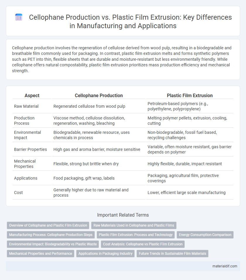 Cellophane Production vs. Plastic Film Extrusion: Key Differences in Manufacturing and Applications