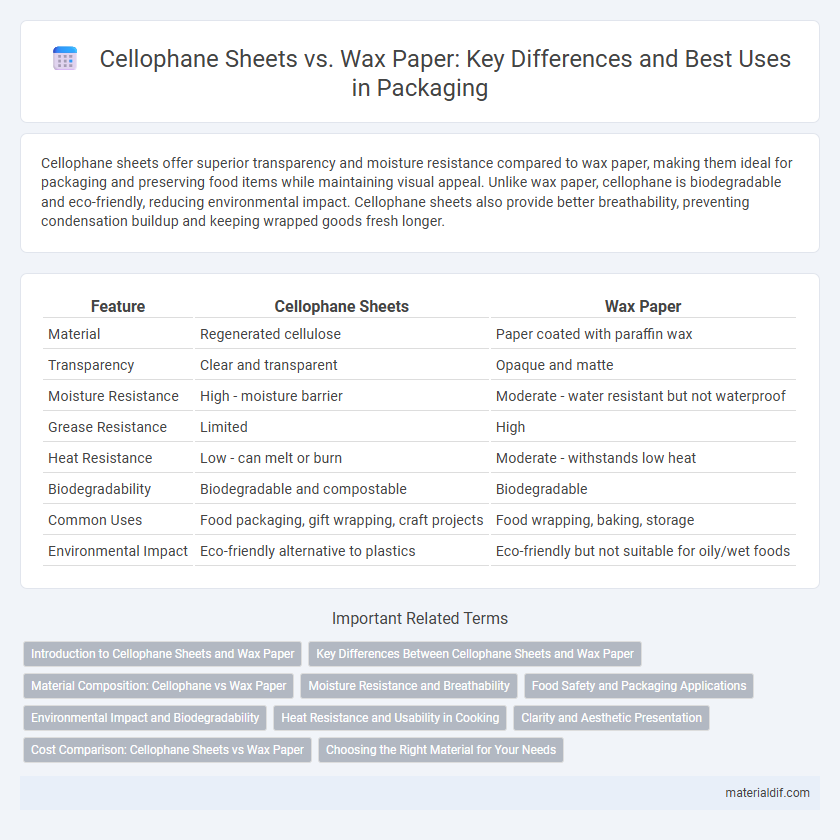 Cellophane Sheets vs. Wax Paper: Key Differences and Best Uses in Packaging