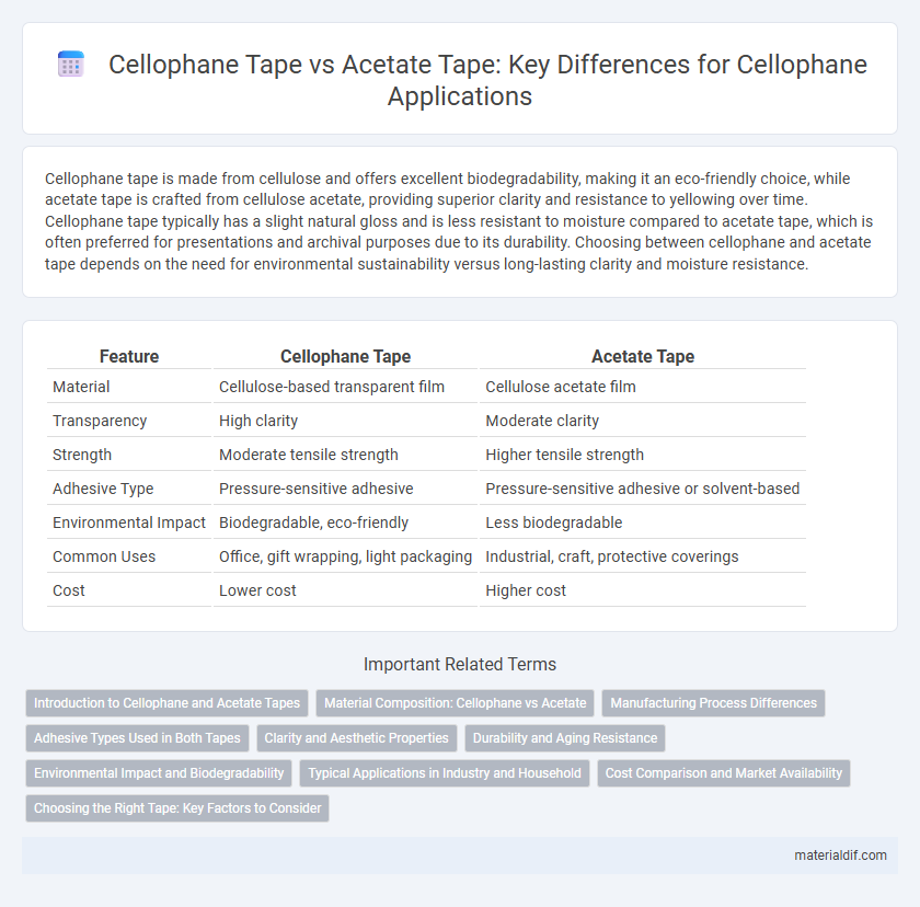 Cellophane Tape vs Acetate Tape: Key Differences for Cellophane Applications