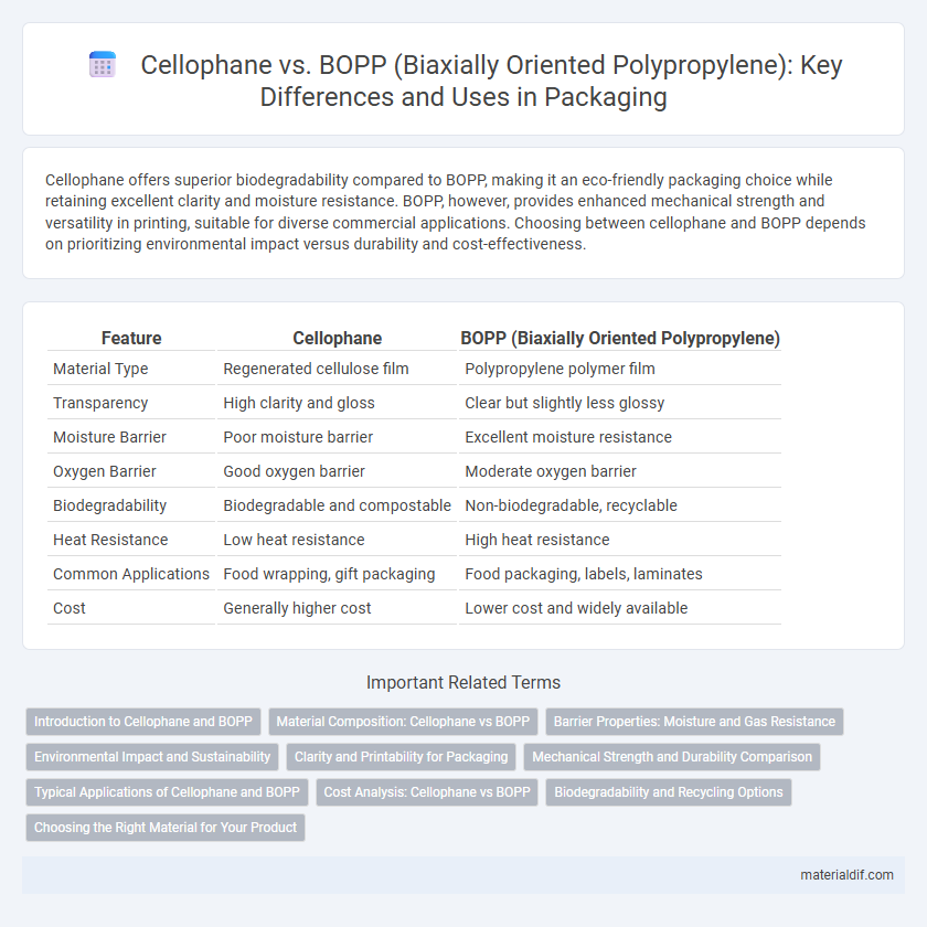 Cellophane vs. BOPP (Biaxially Oriented Polypropylene): Key Differences and Uses in Packaging