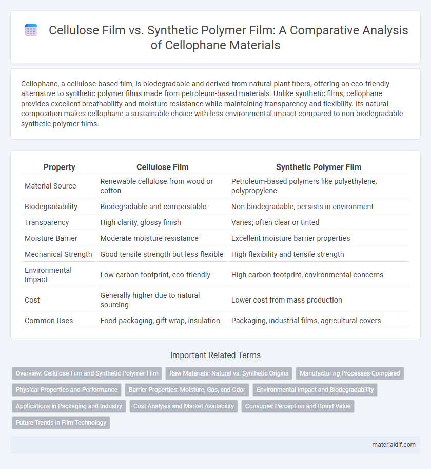 Cellulose Film vs. Synthetic Polymer Film: A Comparative Analysis of Cellophane Materials
