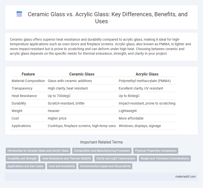 Ceramic Glass vs. Acrylic Glass: Key Differences, Benefits, and Uses