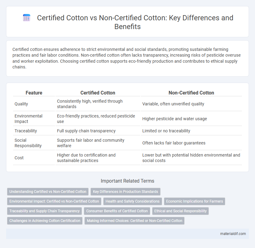 Certified Cotton vs Non-Certified Cotton: Key Differences and Benefits
