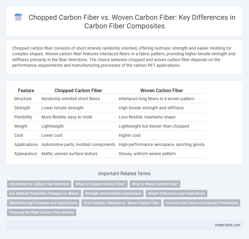 Chopped Carbon Fiber vs. Woven Carbon Fiber: Key Differences in Carbon Fiber Composites