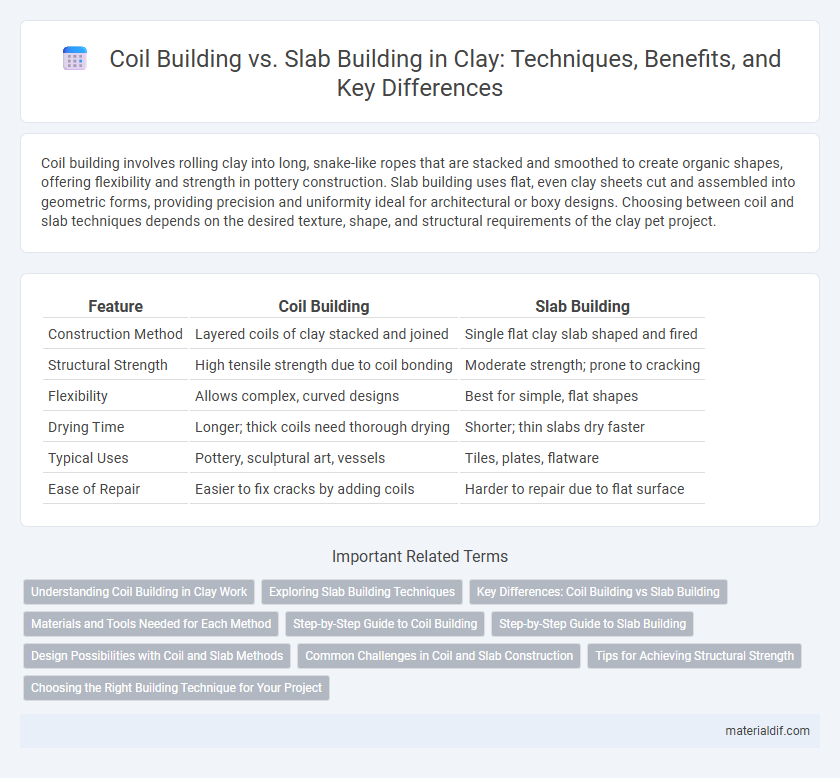 Coil Building vs. Slab Building in Clay: Techniques, Benefits, and Key Differences
