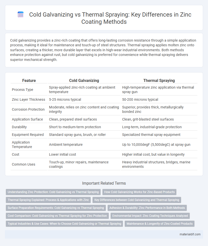 Cold Galvanizing vs Thermal Spraying: Key Differences in Zinc Coating Methods