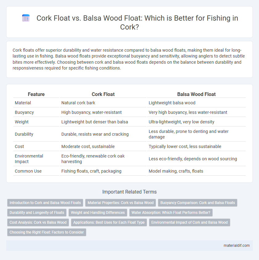 Cork Float vs. Balsa Wood Float: Which is Better for Fishing in Cork?