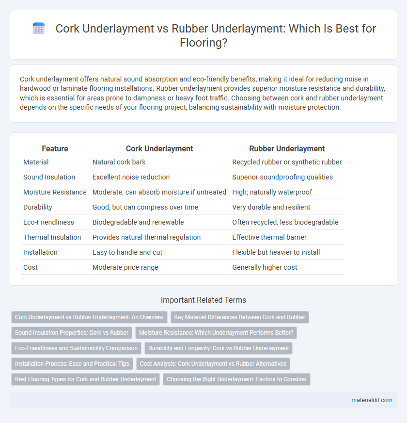 Cork Underlayment vs Rubber Underlayment: Which Is Best for Flooring?