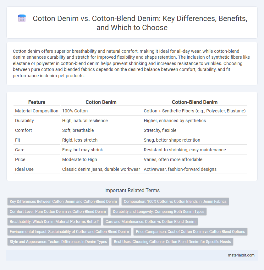 Cotton Denim vs. Cotton-Blend Denim: Key Differences, Benefits, and Which to Choose