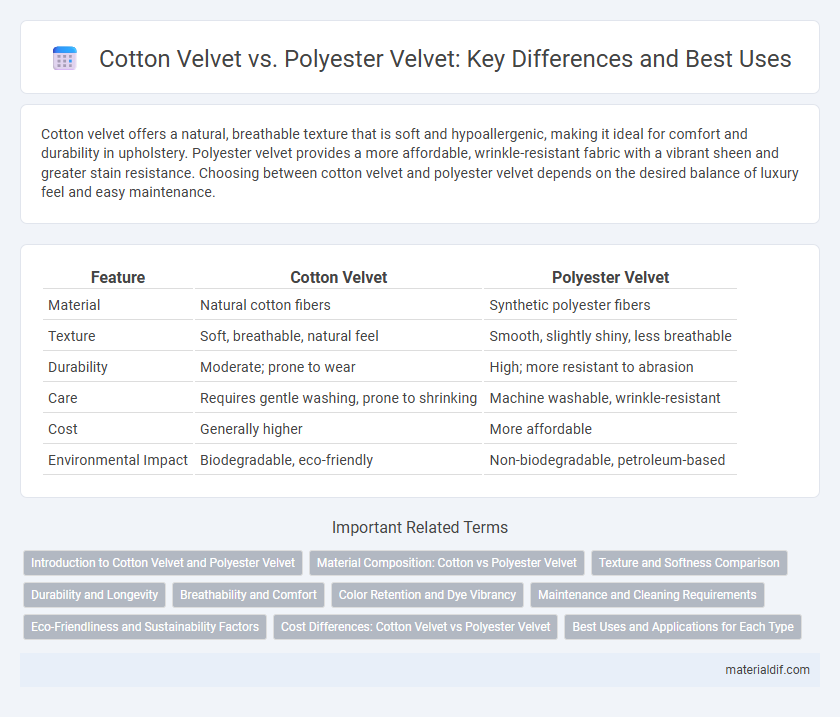 Cotton Velvet vs. Polyester Velvet: Key Differences and Best Uses