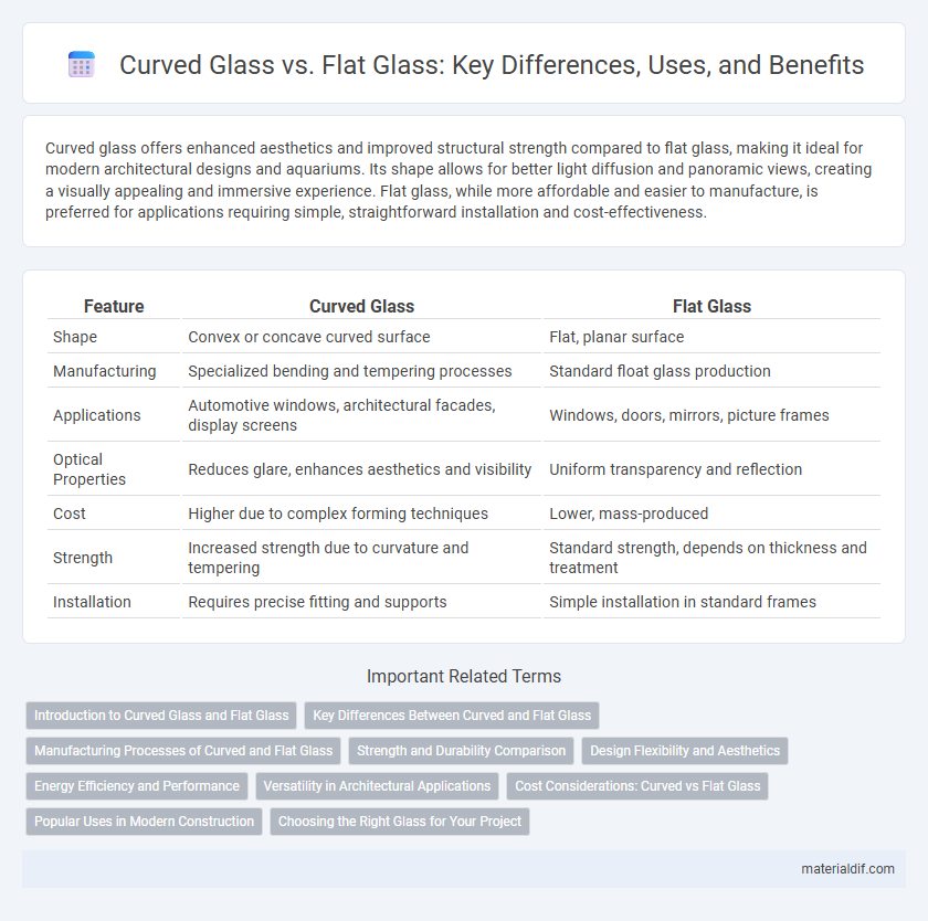 Curved Glass vs. Flat Glass: Key Differences, Uses, and Benefits