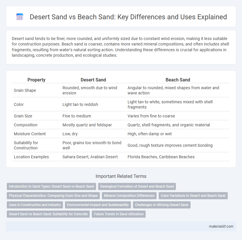 Desert Sand vs Beach Sand: Key Differences and Uses Explained