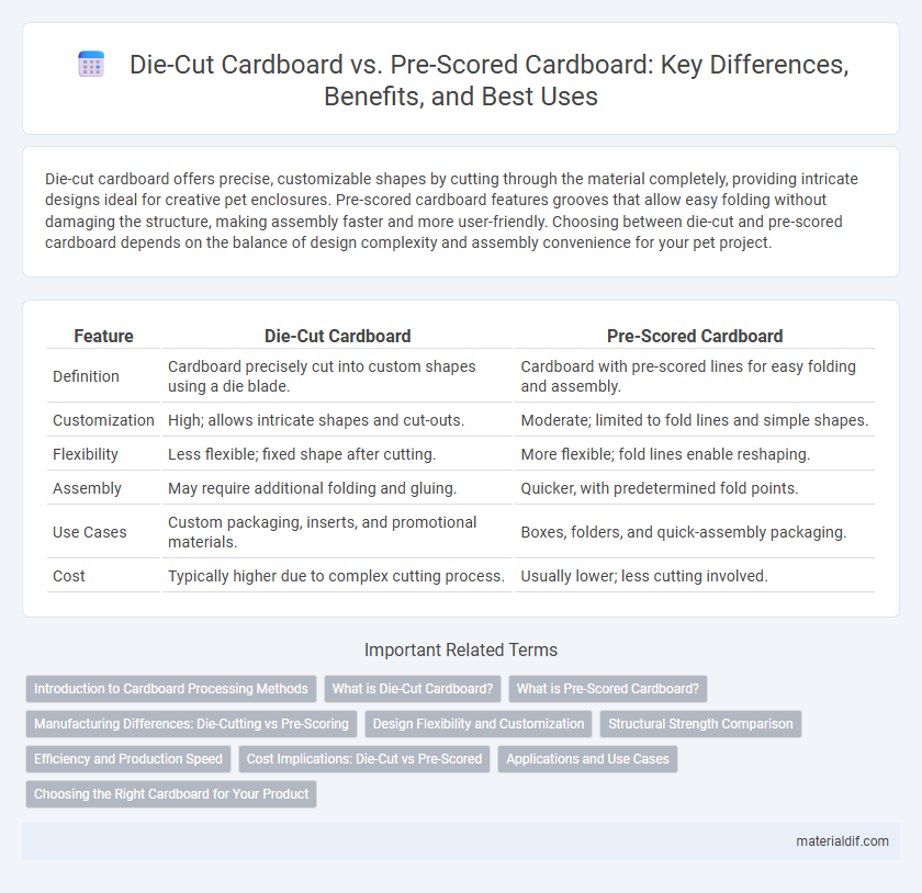 Die-Cut Cardboard vs. Pre-Scored Cardboard: Key Differences, Benefits, and Best Uses