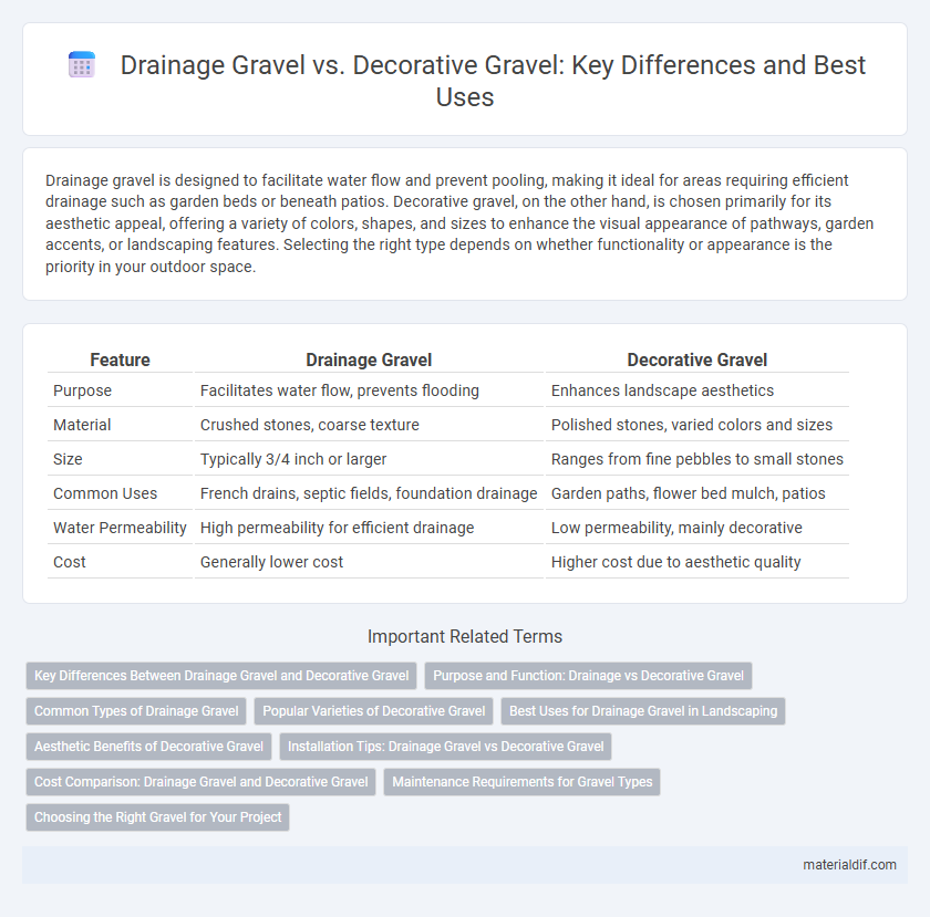 Drainage Gravel vs. Decorative Gravel: Key Differences and Best Uses