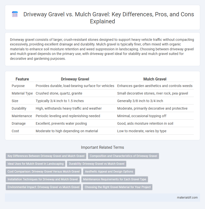 Driveway Gravel vs. Mulch Gravel: Key Differences, Pros, and Cons Explained