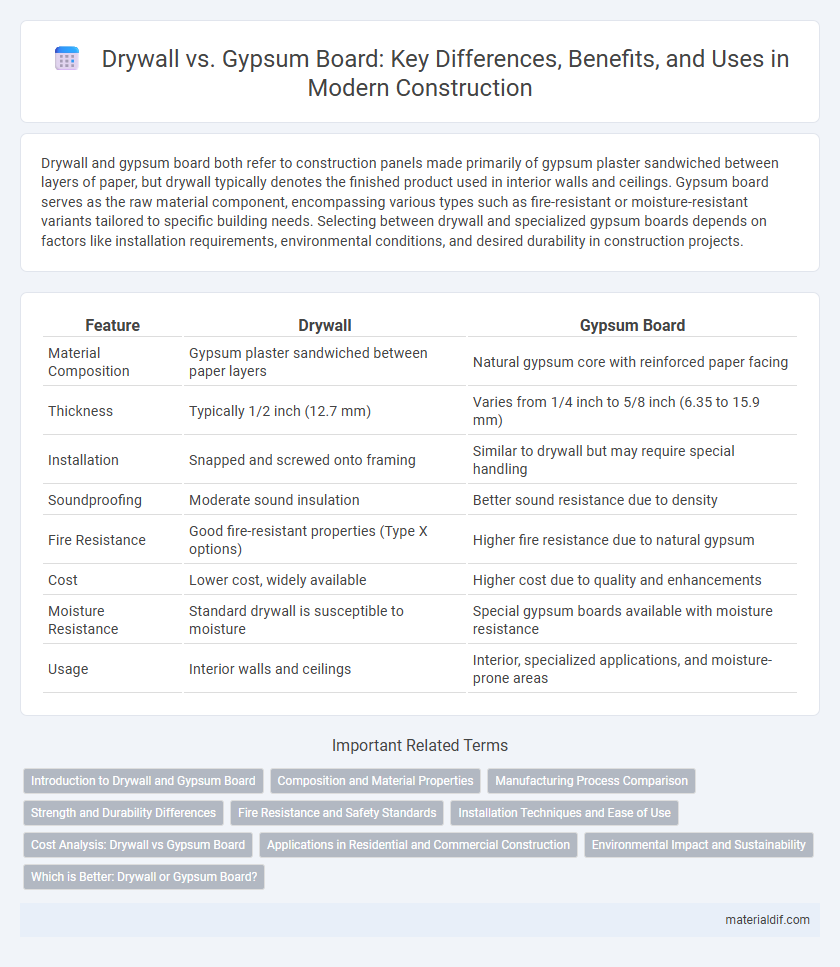 Drywall vs. Gypsum Board: Key Differences, Benefits, and Uses in Modern Construction