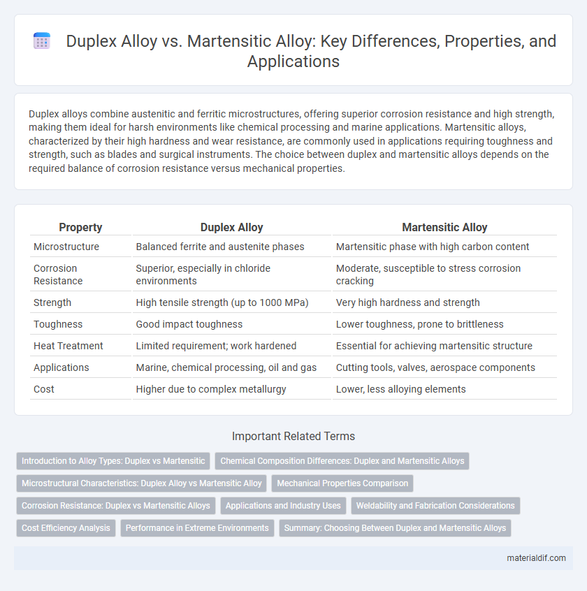 Duplex Alloy vs. Martensitic Alloy: Key Differences, Properties, and Applications