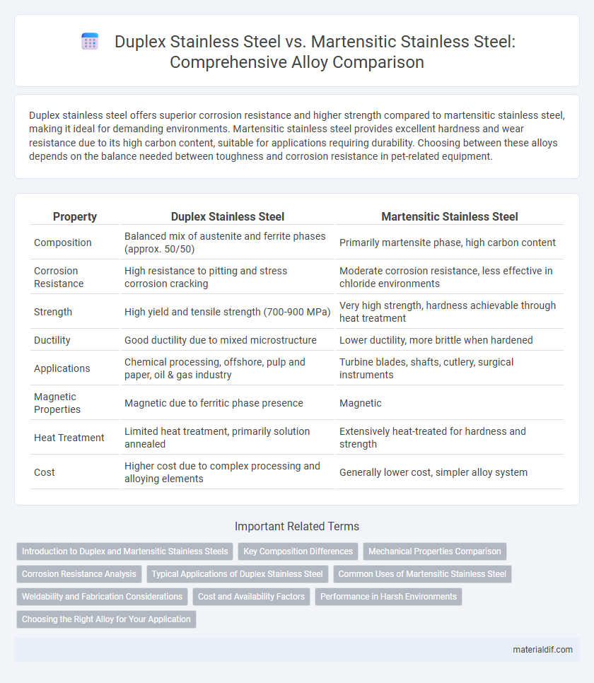 Duplex Stainless Steel vs. Martensitic Stainless Steel: Comprehensive Alloy Comparison