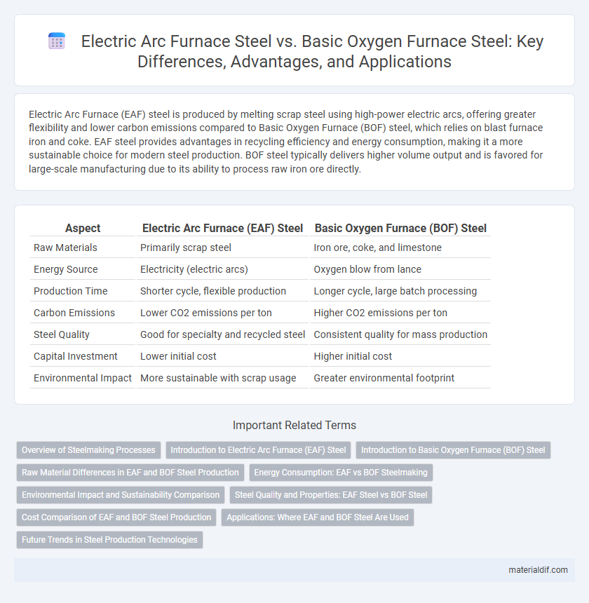 Electric Arc Furnace Steel vs. Basic Oxygen Furnace Steel: Key Differences, Advantages, and Applications