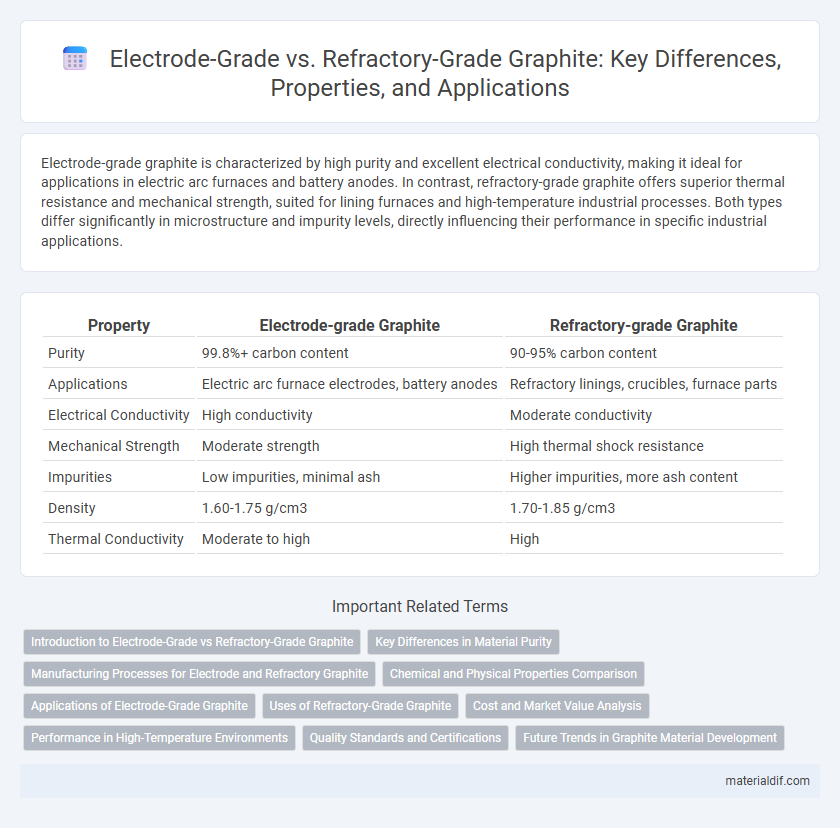 Electrode-Grade vs. Refractory-Grade Graphite: Key Differences, Properties, and Applications