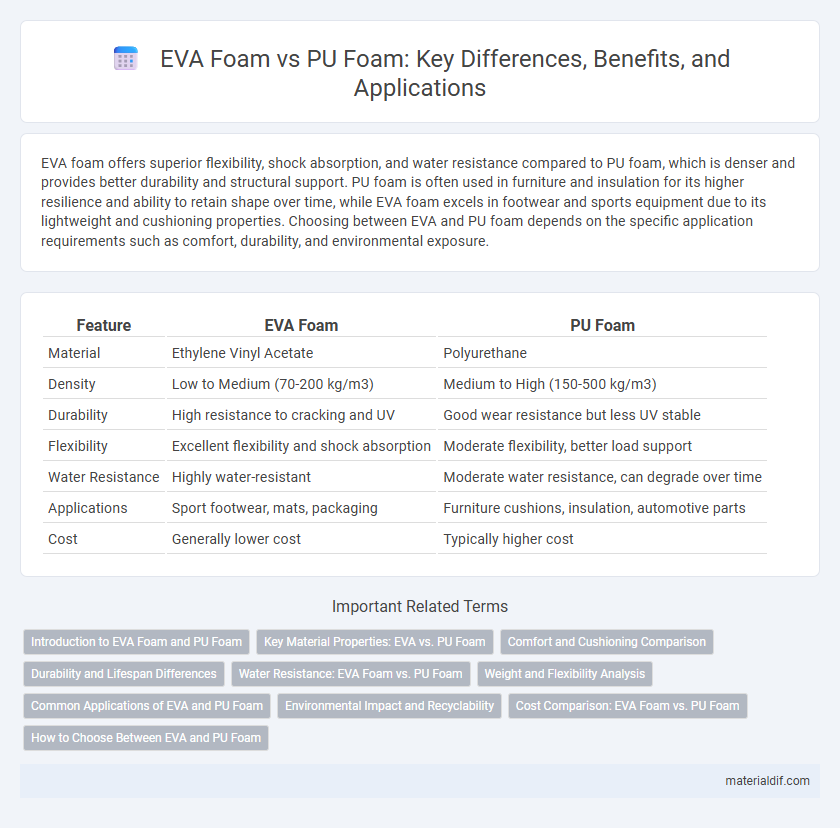EVA Foam vs PU Foam: Key Differences, Benefits, and Applications
