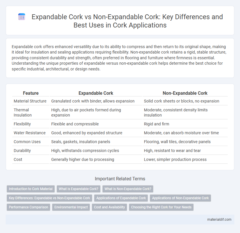 Expandable Cork vs Non-Expandable Cork: Key Differences and Best Uses in Cork Applications