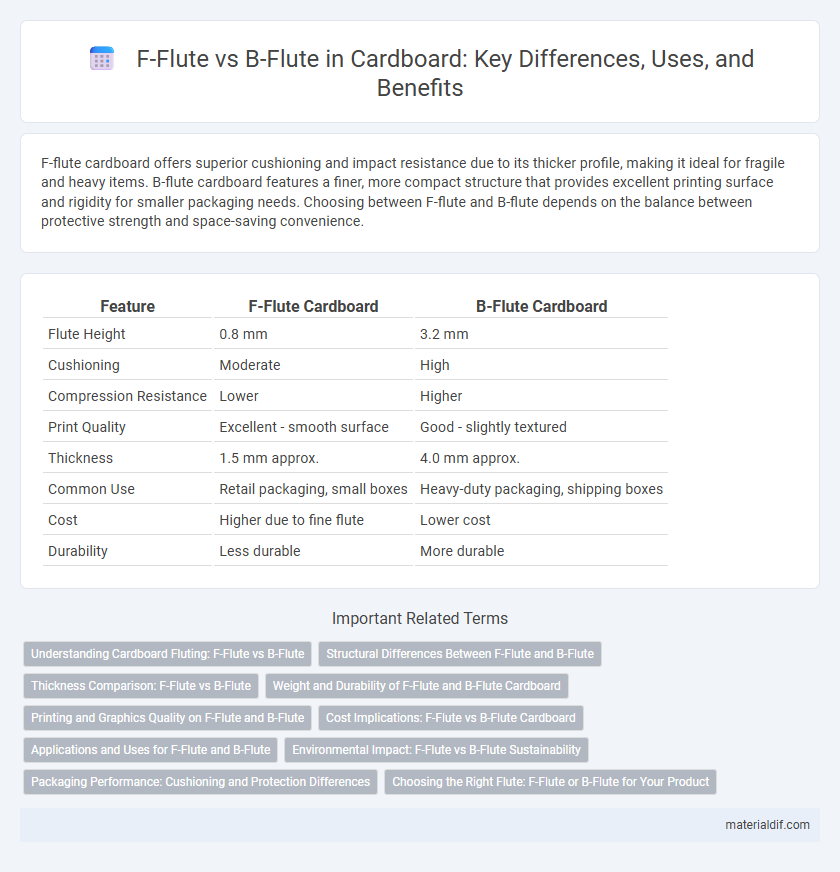 F-Flute vs B-Flute in Cardboard: Key Differences, Uses, and Benefits
