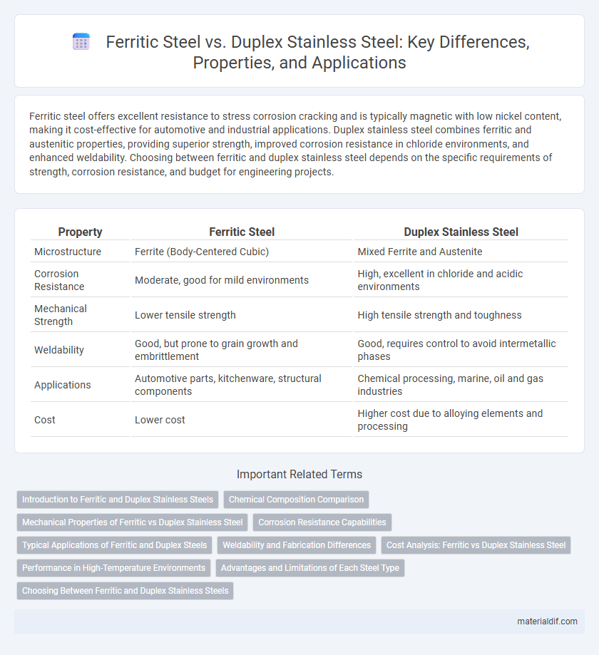 Ferritic Steel vs. Duplex Stainless Steel: Key Differences, Properties, and Applications