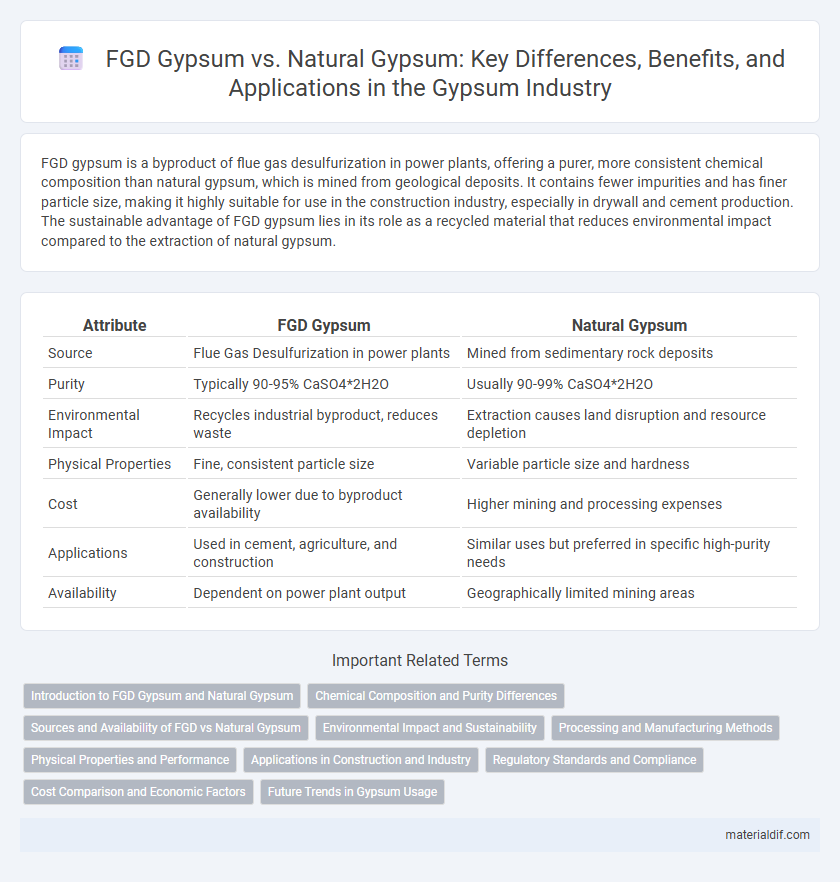 FGD Gypsum vs. Natural Gypsum: Key Differences, Benefits, and Applications in the Gypsum Industry