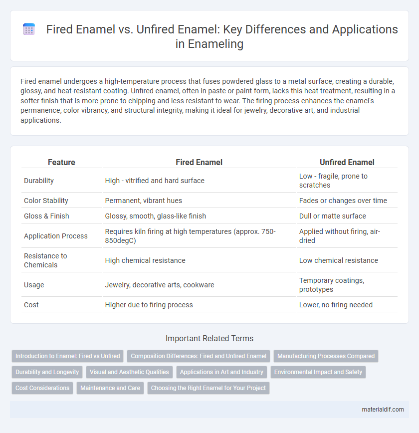 Fired Enamel vs. Unfired Enamel: Key Differences and Applications in Enameling