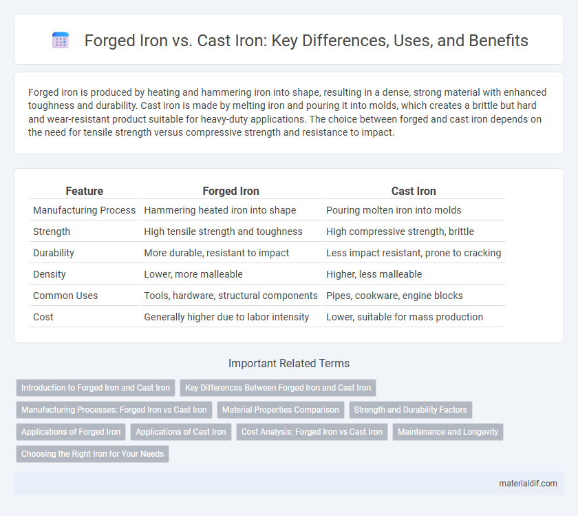 Forged Iron vs. Cast Iron: Key Differences, Uses, and Benefits
