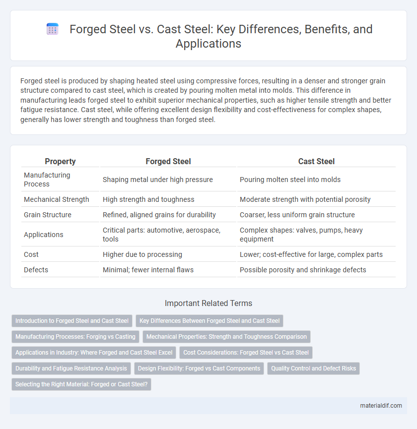 Forged Steel vs. Cast Steel: Key Differences, Benefits, and Applications
