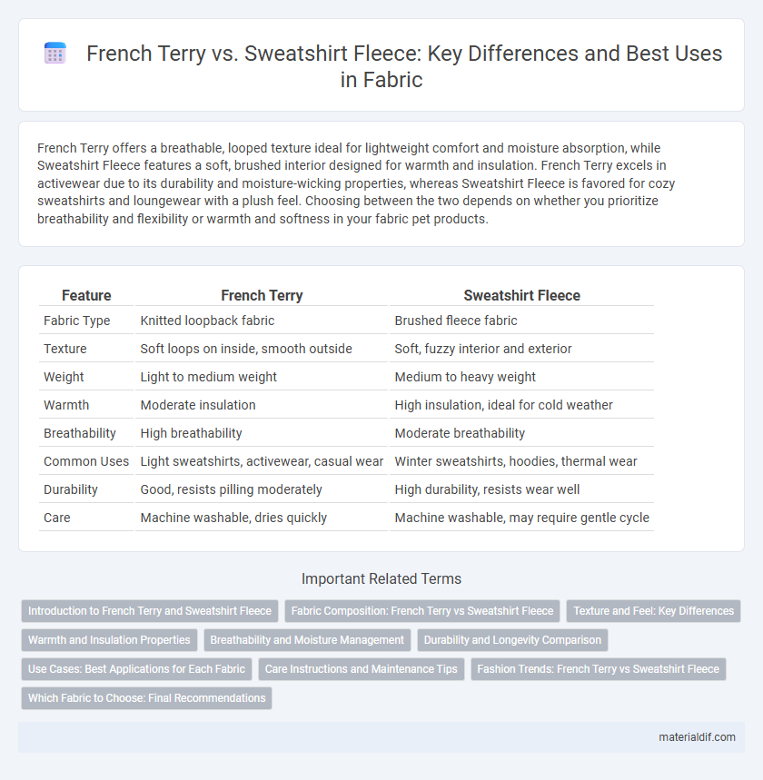 French Terry vs. Sweatshirt Fleece: Key Differences and Best Uses in Fabric