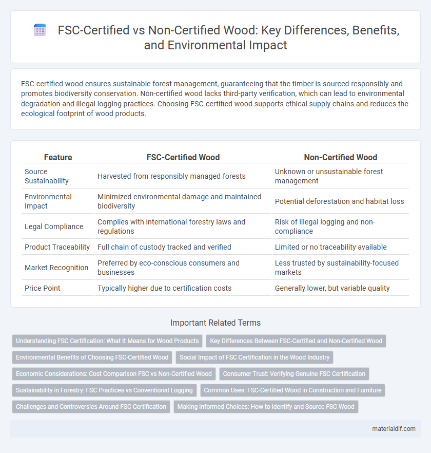 FSC-Certified vs Non-Certified Wood: Key Differences, Benefits, and Environmental Impact