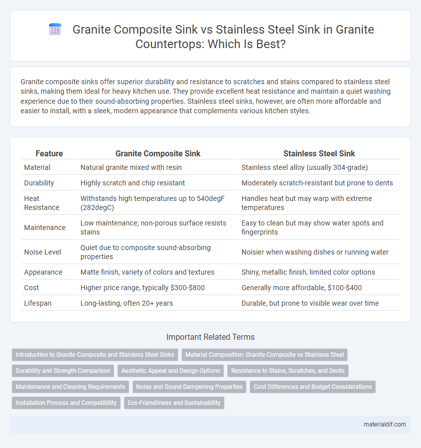 Granite Composite Sink vs Stainless Steel Sink in Granite Countertops: Which Is Best?