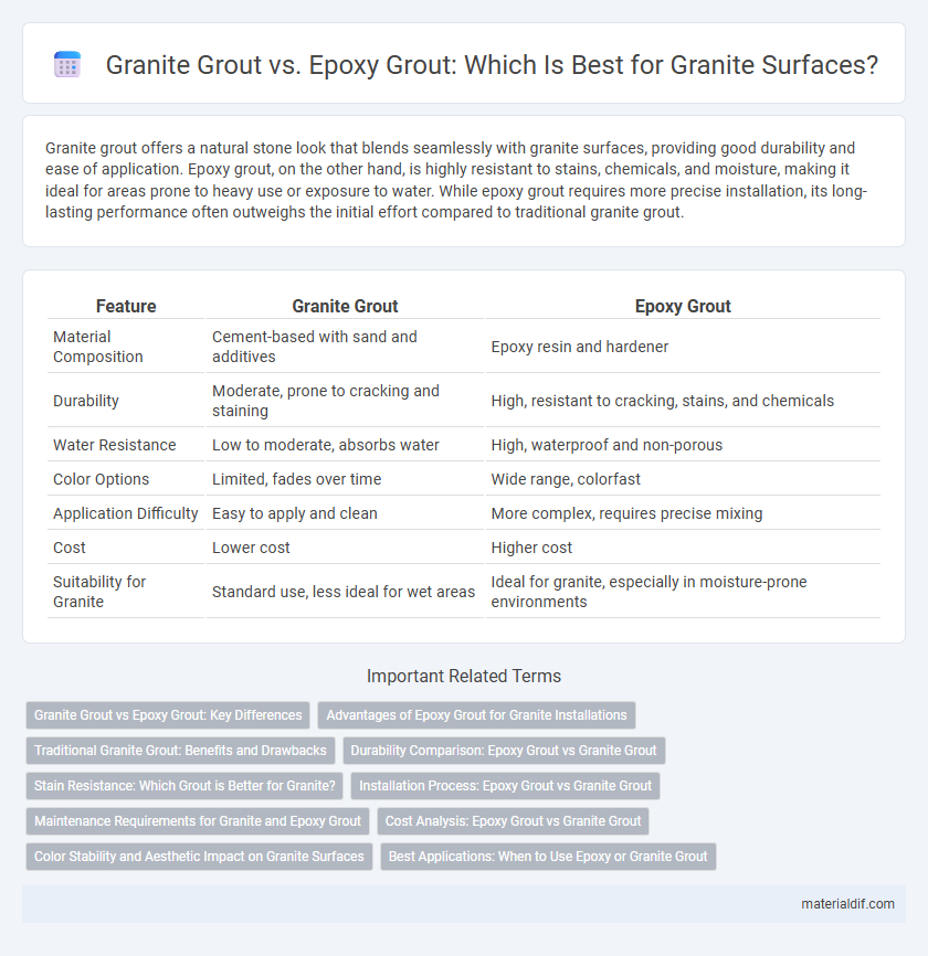 Granite Grout vs. Epoxy Grout: Which Is Best for Granite Surfaces?