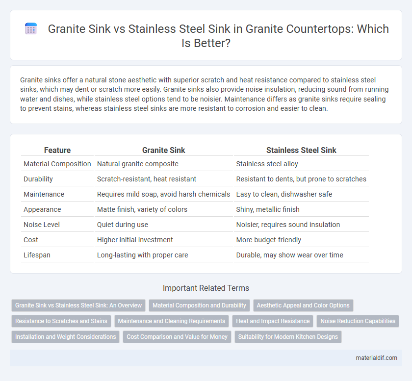 Granite Sink vs Stainless Steel Sink in Granite Countertops: Which Is Better?