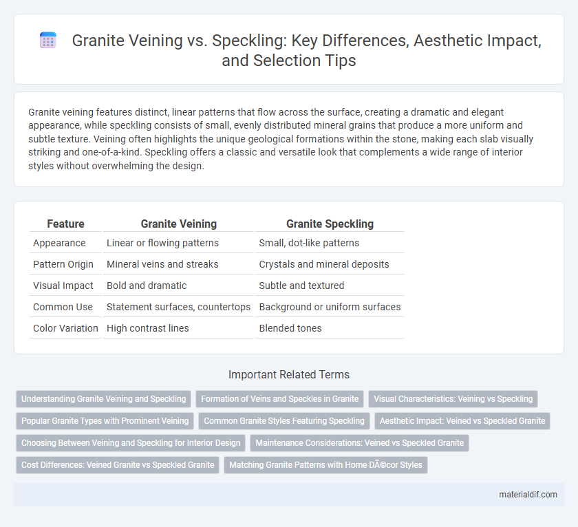 Granite Veining vs. Speckling: Key Differences, Aesthetic Impact, and Selection Tips