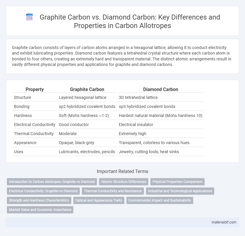 Graphite Carbon vs. Diamond Carbon: Key Differences and Properties in Carbon Allotropes