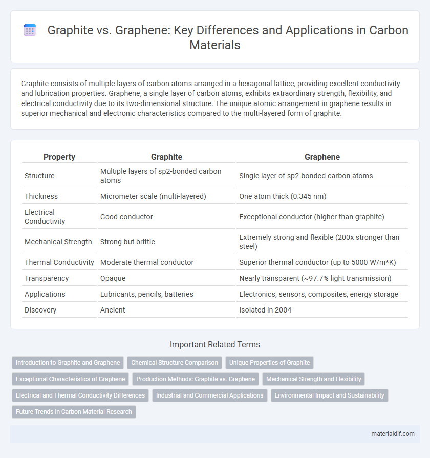 Graphite vs. Graphene: Key Differences and Applications in Carbon Materials