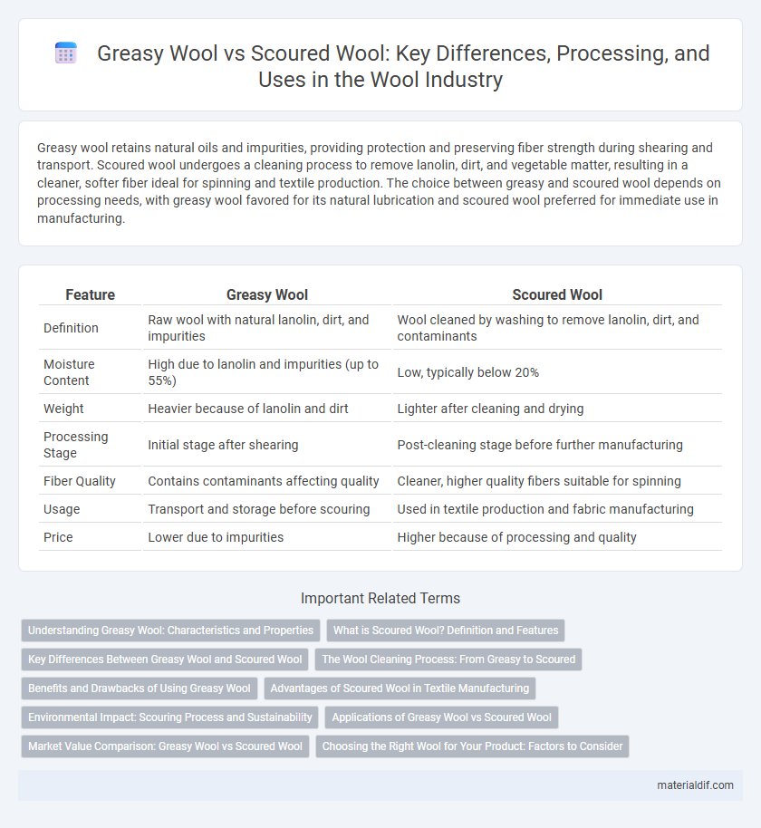 Greasy Wool vs Scoured Wool: Key Differences, Processing, and Uses in the Wool Industry