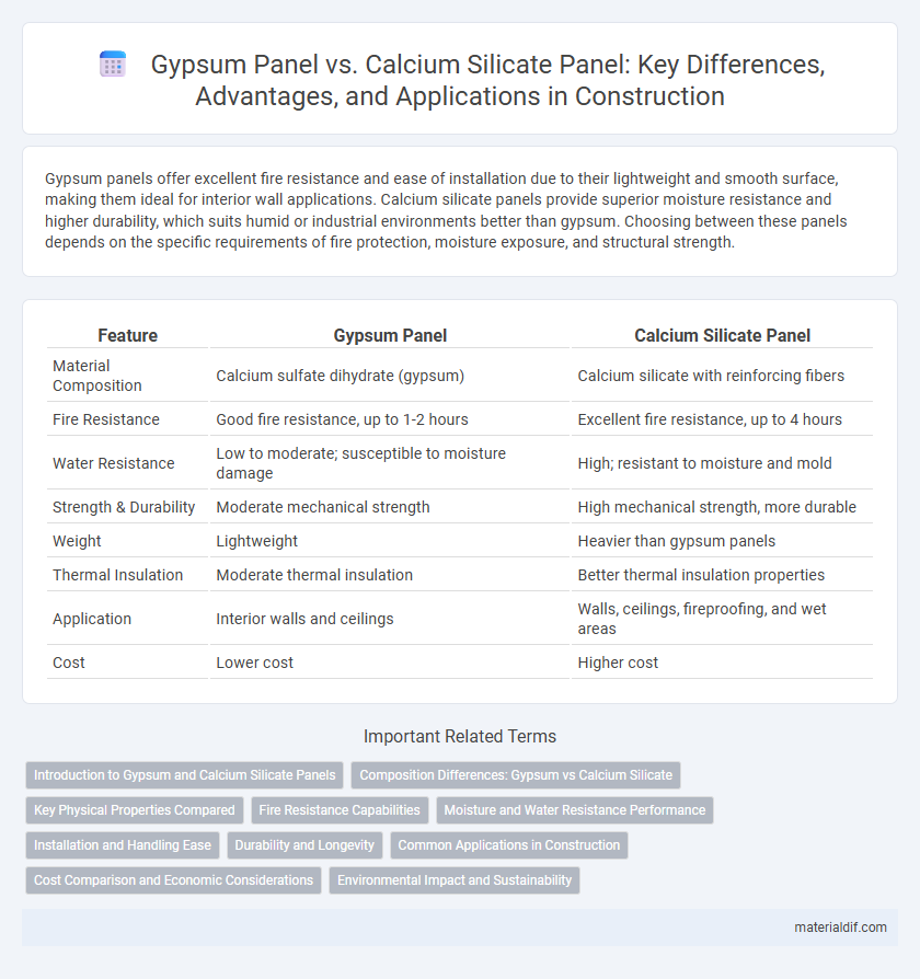 Gypsum Panel vs. Calcium Silicate Panel: Key Differences, Advantages, and Applications in Construction