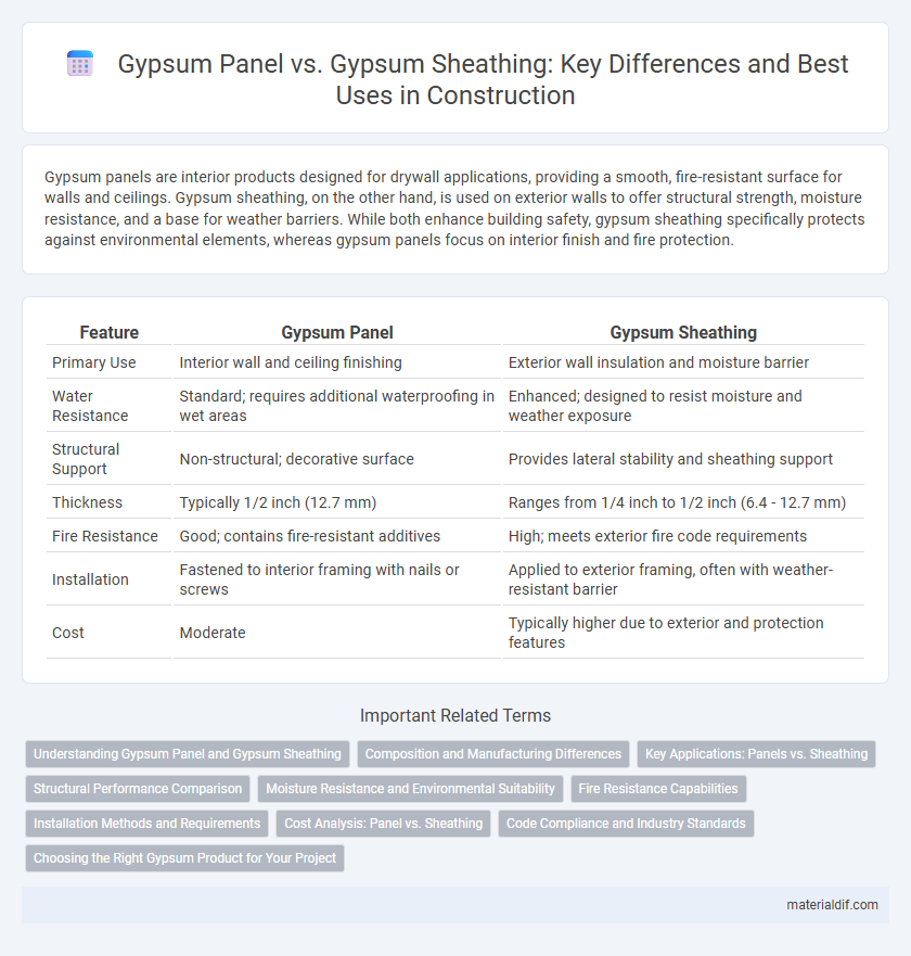 Gypsum Panel vs. Gypsum Sheathing: Key Differences and Best Uses in Construction