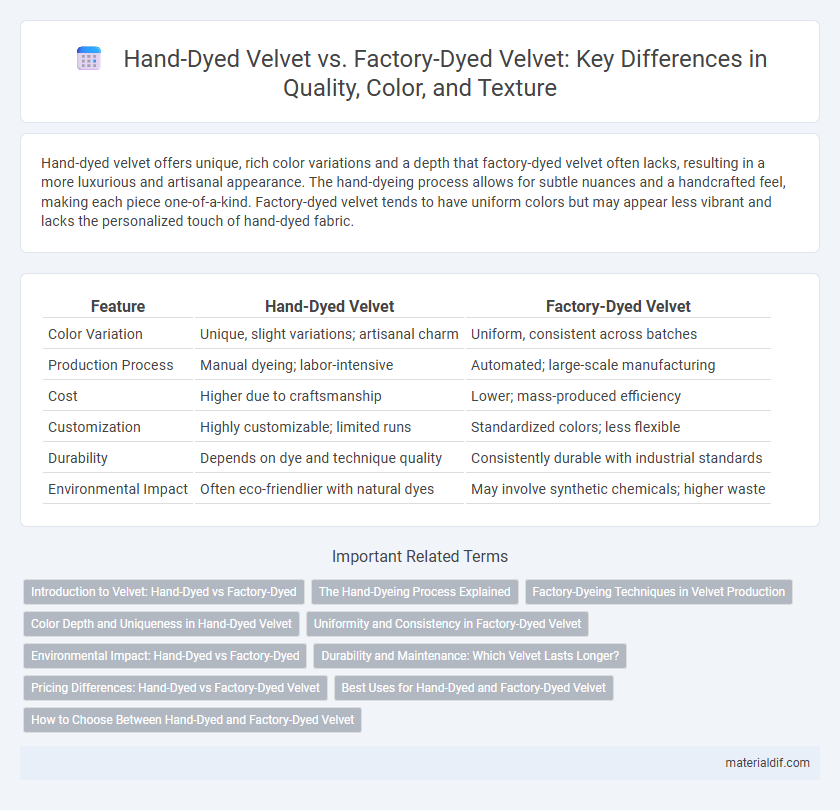 Hand-Dyed Velvet vs. Factory-Dyed Velvet: Key Differences in Quality, Color, and Texture