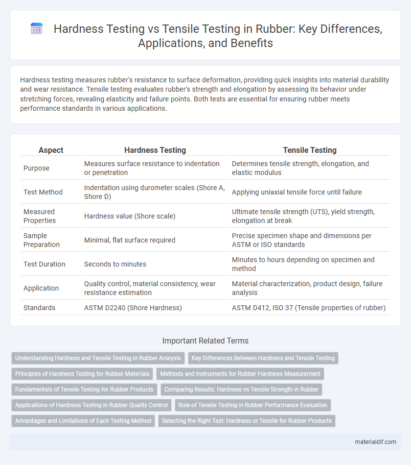 Hardness Testing vs Tensile Testing in Rubber: Key Differences, Applications, and Benefits