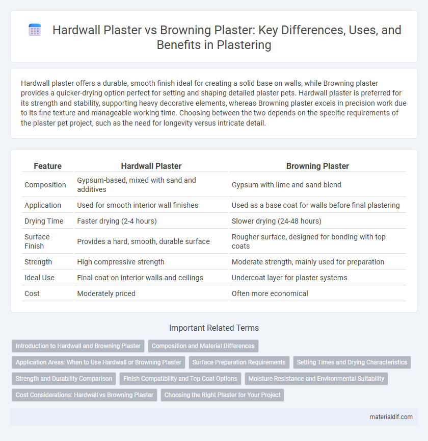 Hardwall Plaster vs Browning Plaster: Key Differences, Uses, and Benefits in Plastering