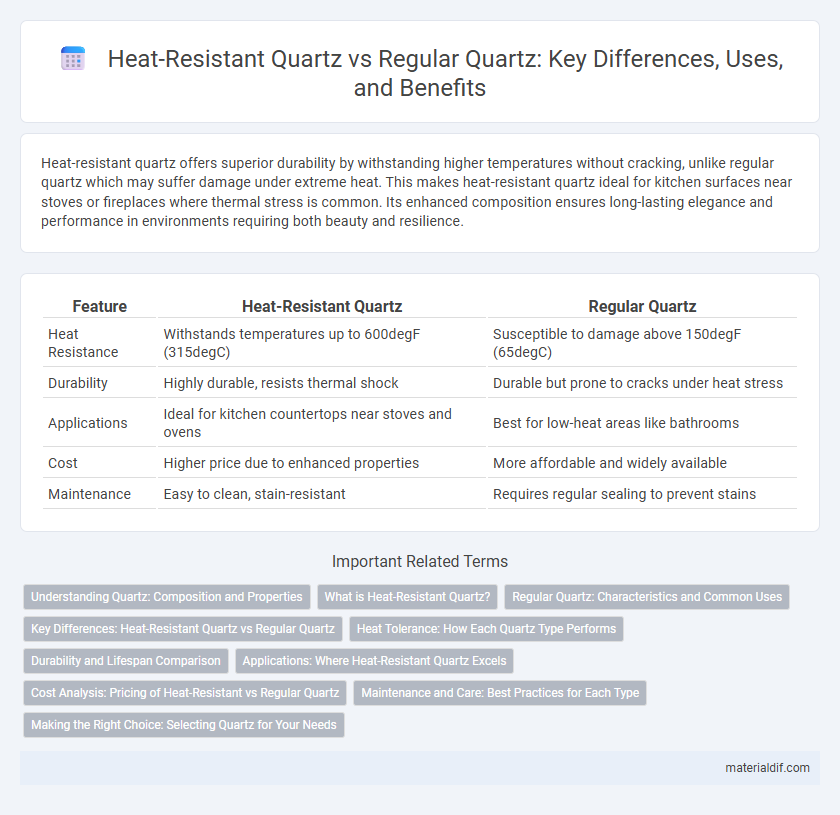 Heat-Resistant Quartz vs Regular Quartz: Key Differences, Uses, and Benefits